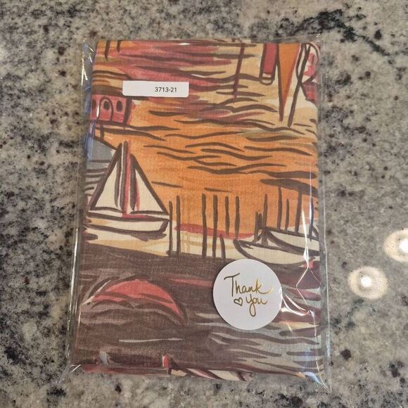 Fabric, Browns, Reds & Blue Cotton Watercolor Cotton 45" wide x 1/2 yd - Picture 2 of 3